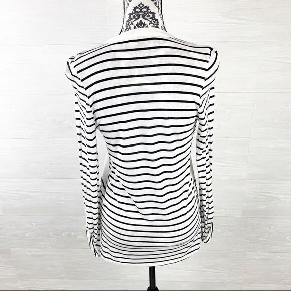 Anthropologie Tiny Silk Blend Sequin Chevron Top - Picture 4 of 7